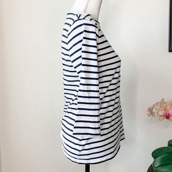 🍋 Merona 3/4 Sleeve Striped Top - Picture 6 of 8